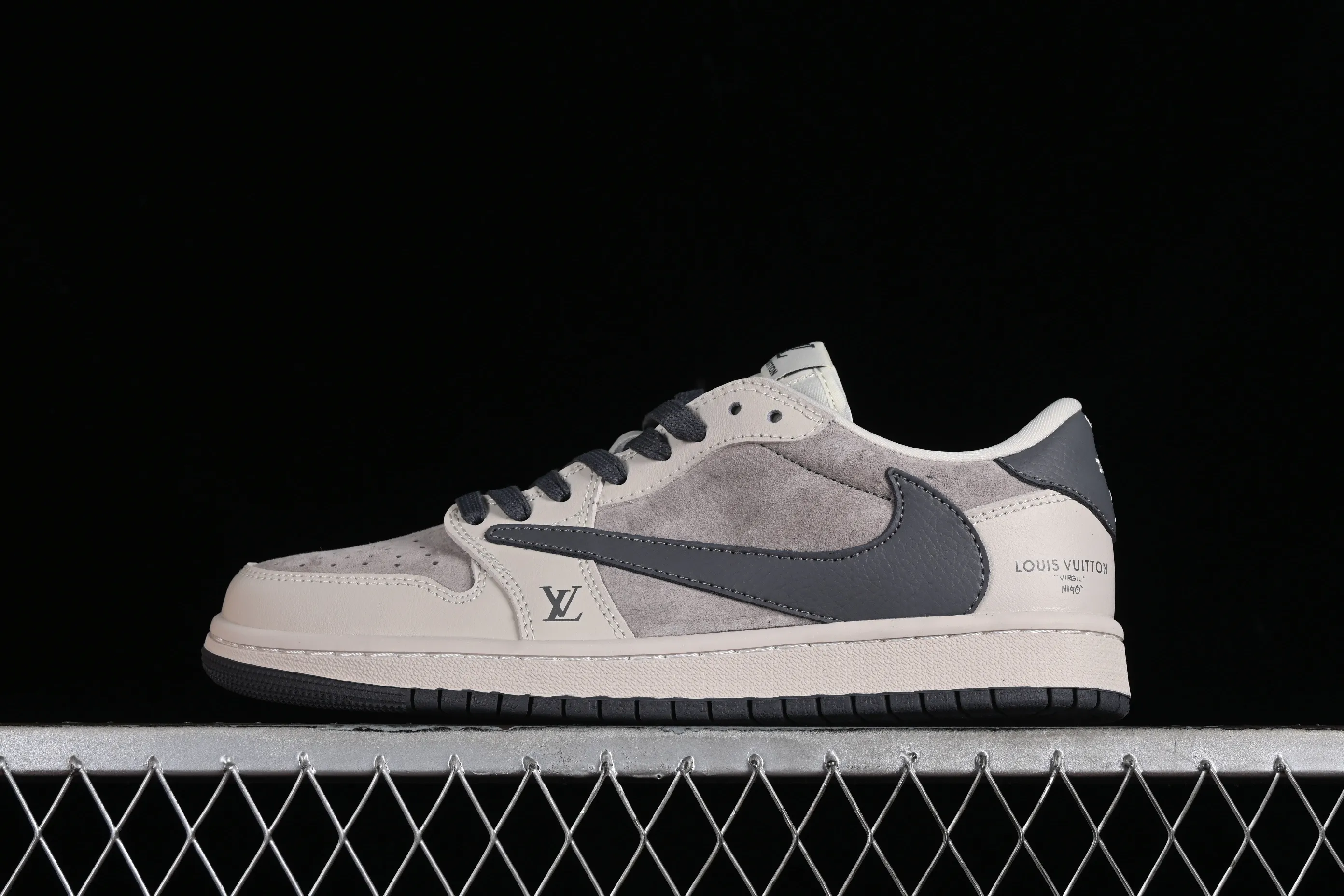 All categories Air Jordan Jordan series basketball shoes Air Jordan 1 Low High-end customized low-top sneakers Travis Scott x Fragment Design x Jordan Air Jordan 1 Low OG SP AJ1 Joe 1LV joint Muyun Gray low-top cultural casual sneakers LX1988-102